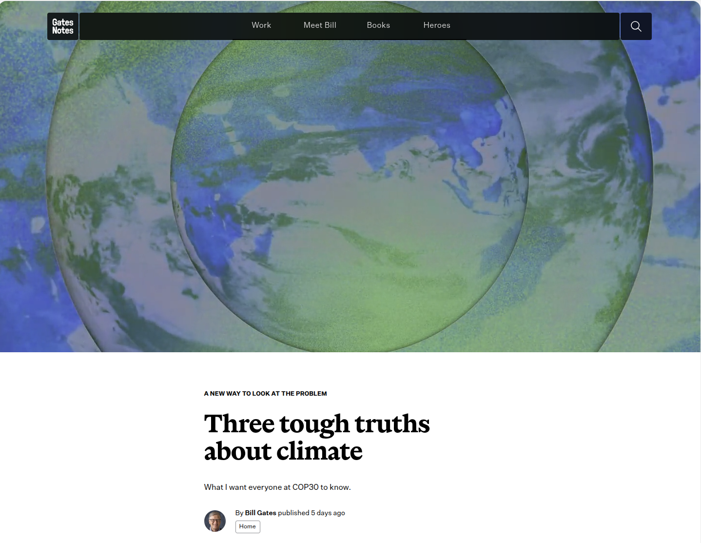 [#001] Gates' Climate Bombshell: A Misguided Pivot?